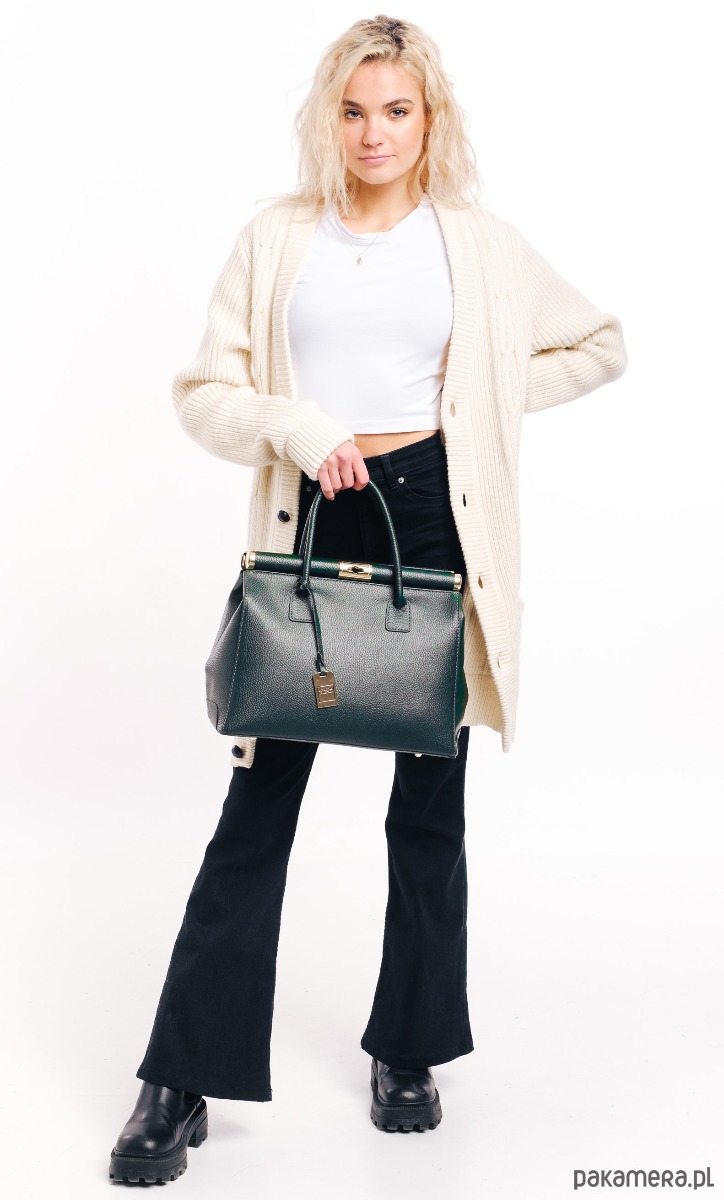 torebki do ręki Torba skórzana Shopper (6880) 8