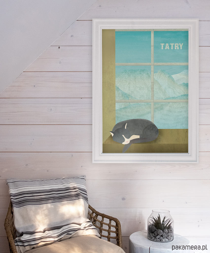 plakaty Tatry - zima w górach - plakat 50x70 cm 1