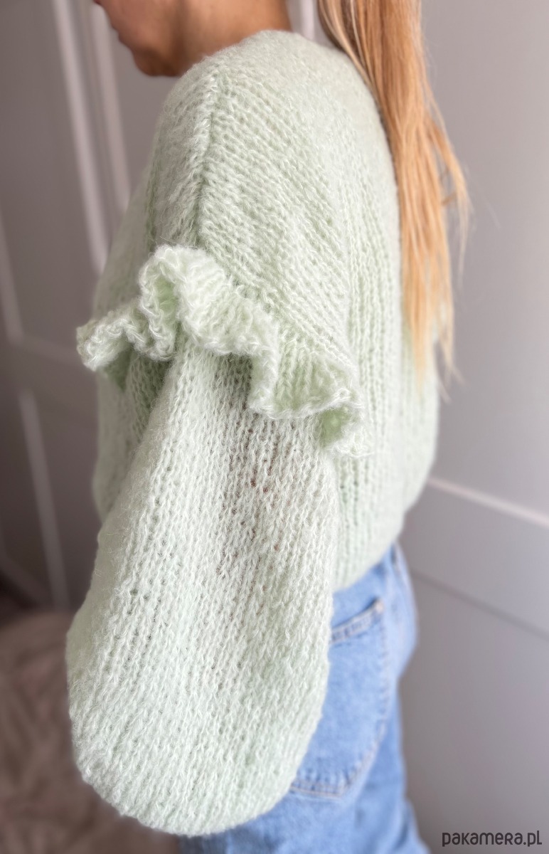 kardigany damskie Kardigan mięta 4
