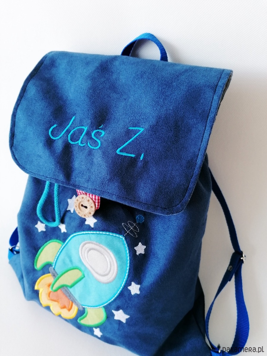 torebki, worki i plecaki dziecięce Personalizowany prezent dla chłopca - plecak z rakietą 2