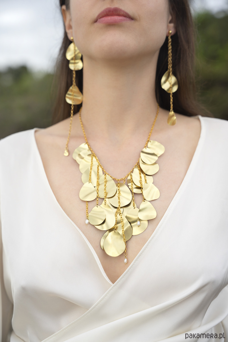 kolczyki z mosiądzu Kolczyki PŁATKI No. 3 1