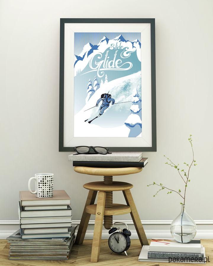 plakaty Slide & Glide - vintage plakat 1