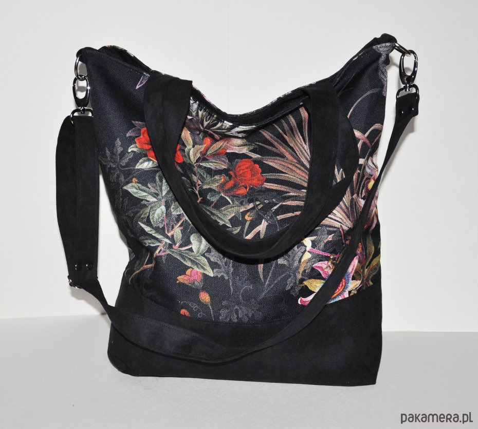 torby na ramię Torba na ramię XL - print mroczny ogród 1