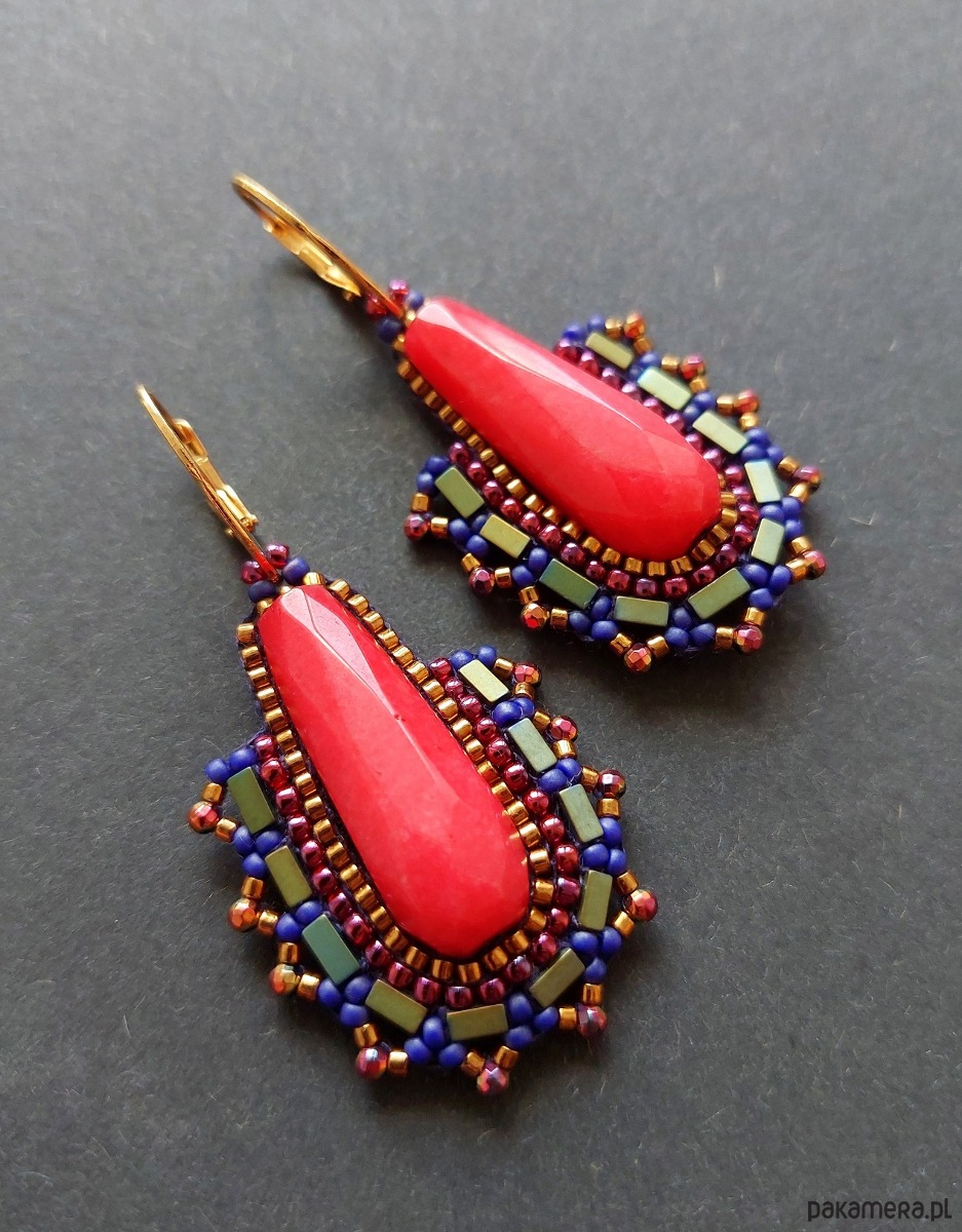 kolczyki z kamieniami Kolczyki kierunek Południe 2