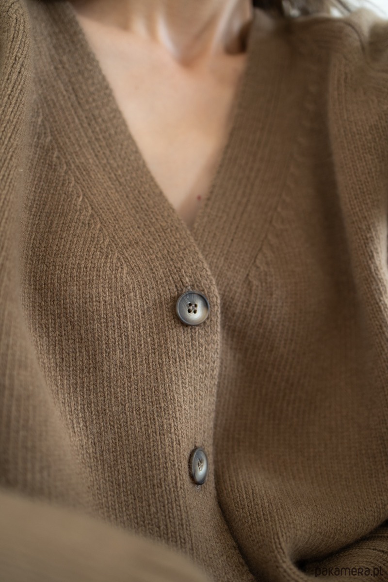 kardigany damskie Kardigan Taylor orzechowy 1