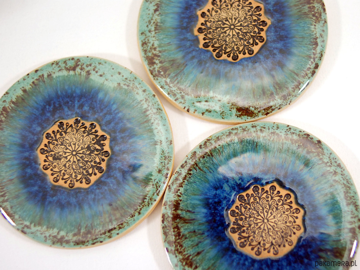 podkładki do kuchni Komplet ceramicznych podkładek - laguna 7