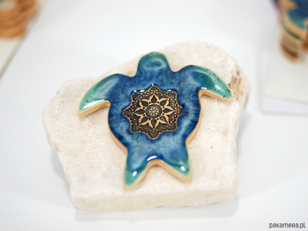 magnesy Ceramiczny magnes żółw morski turkus 4