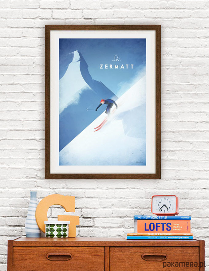 plakaty Alpy - vintage plakat 1