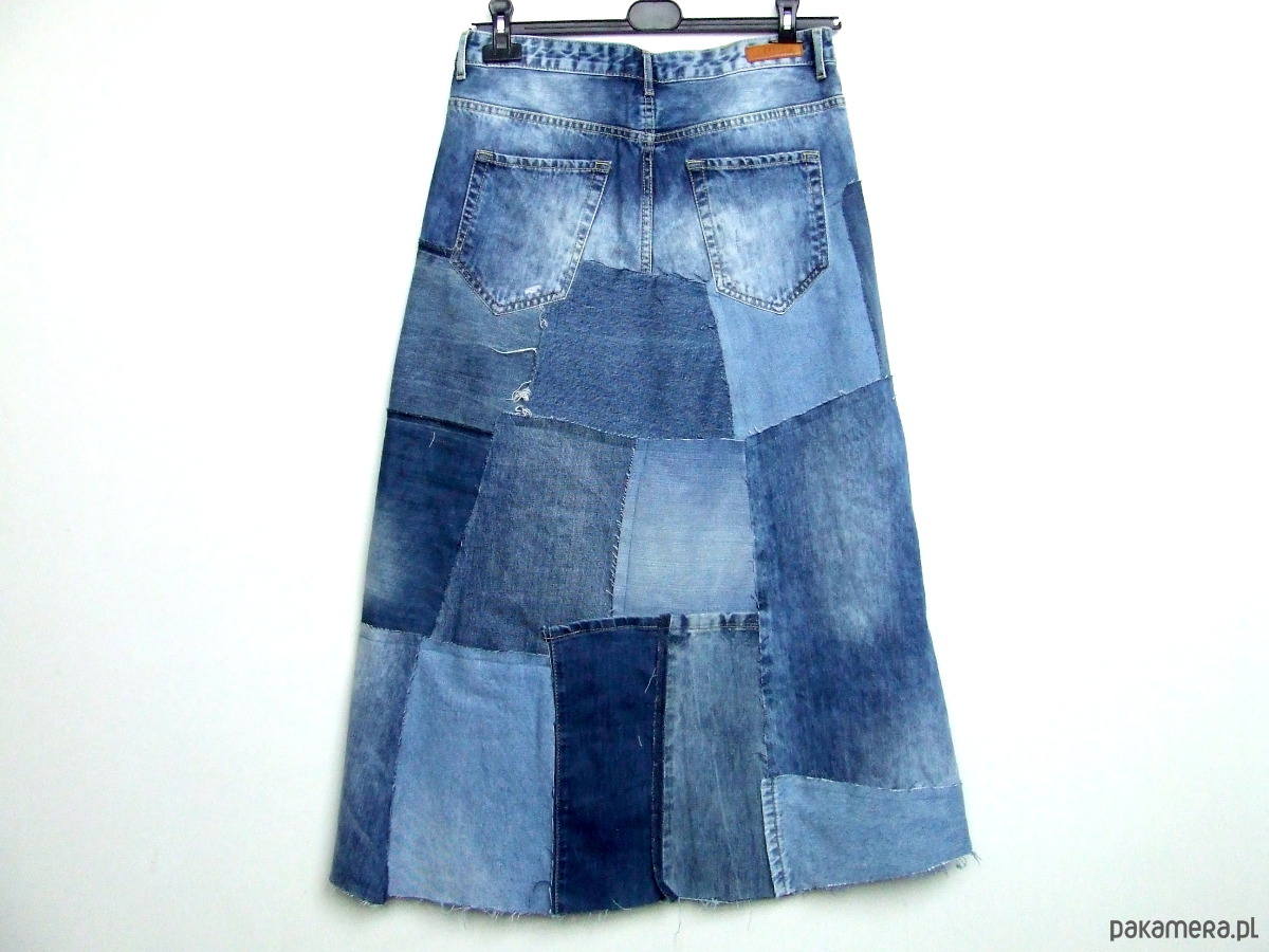 spódnice maxi Długa jeansowa spódnica r.42 6