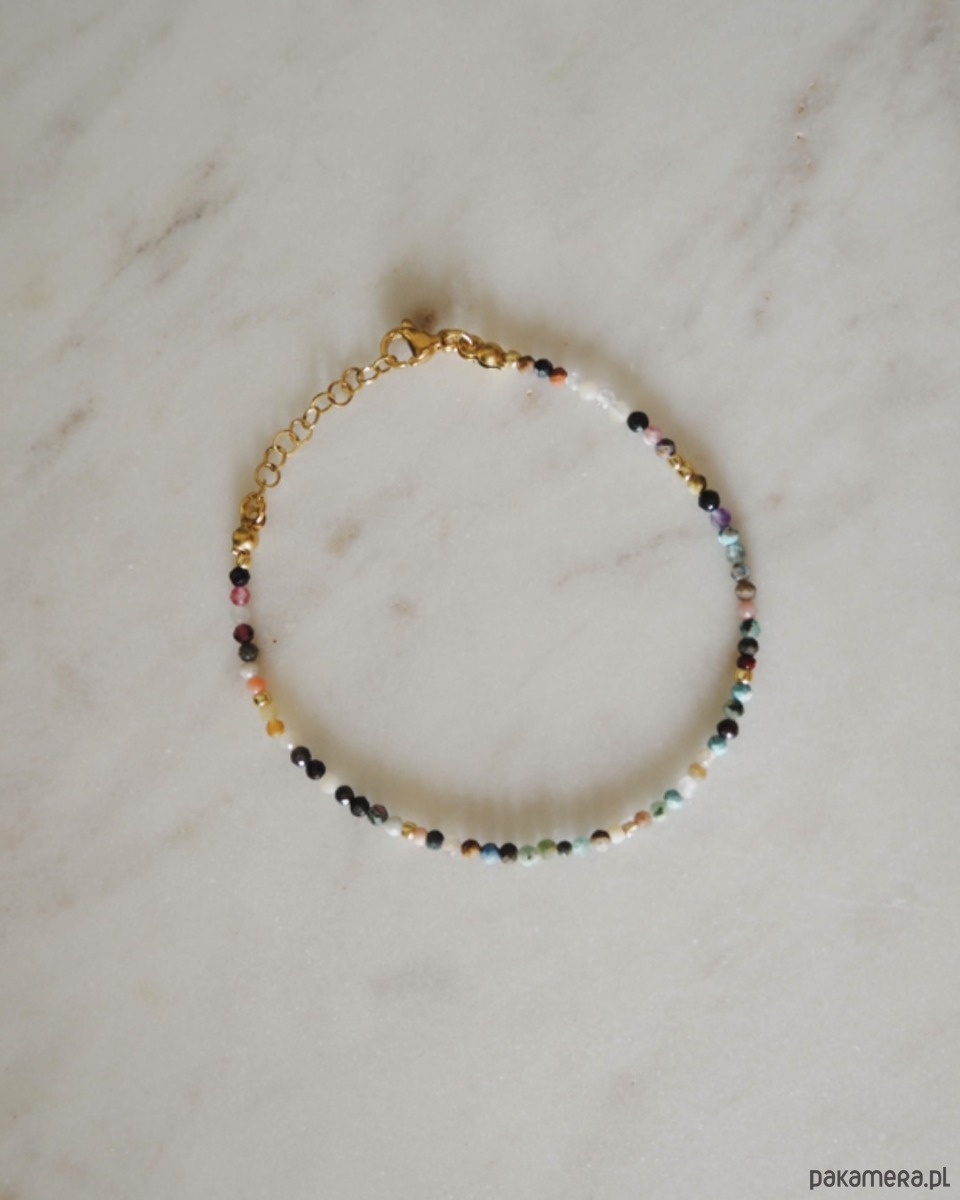 bransoletki z kamieni naturalnych Bransoletka z kolorowych kamieni 2