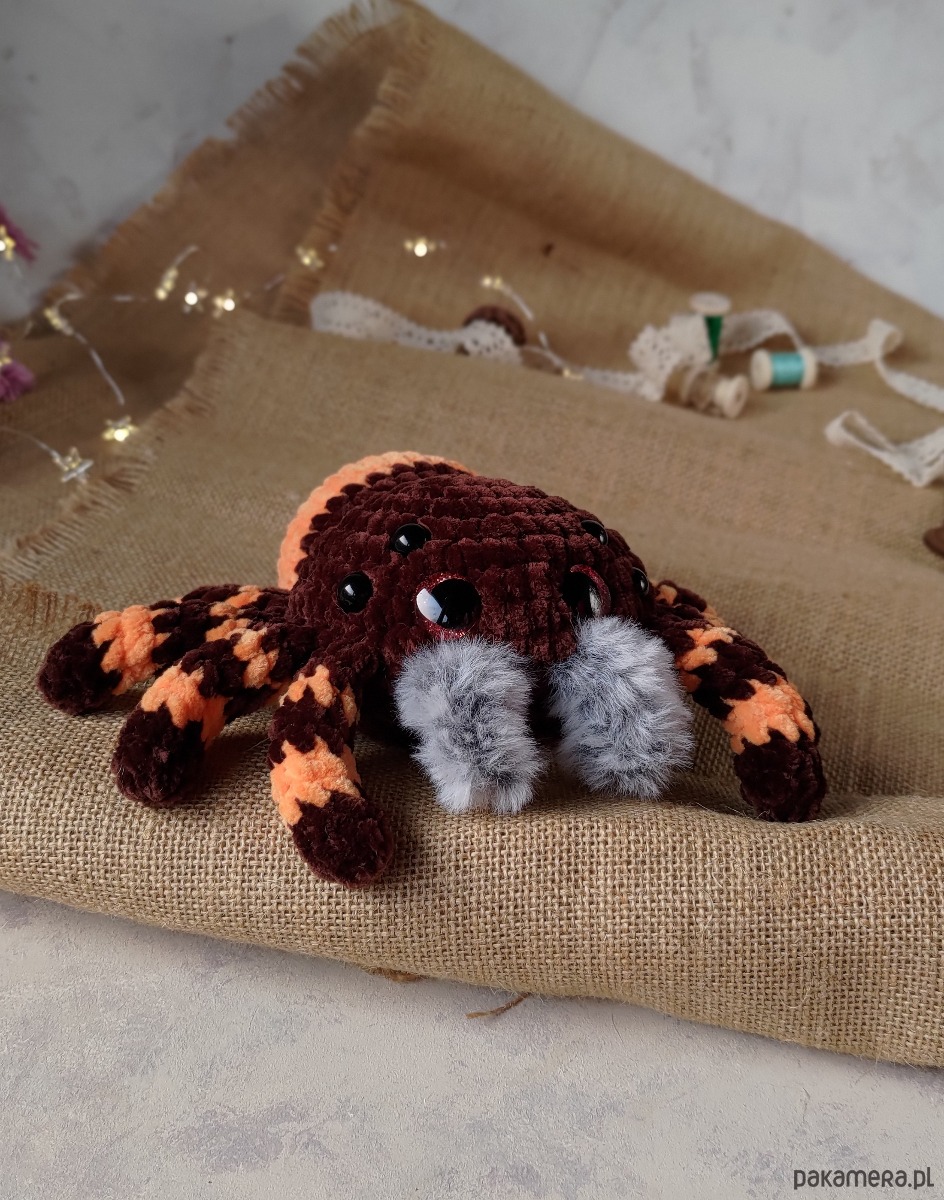 misie i maskotki Duży pajączek, Pająk pluszowy, Przytulanka dla dziecka, Maskotka na prezent 8