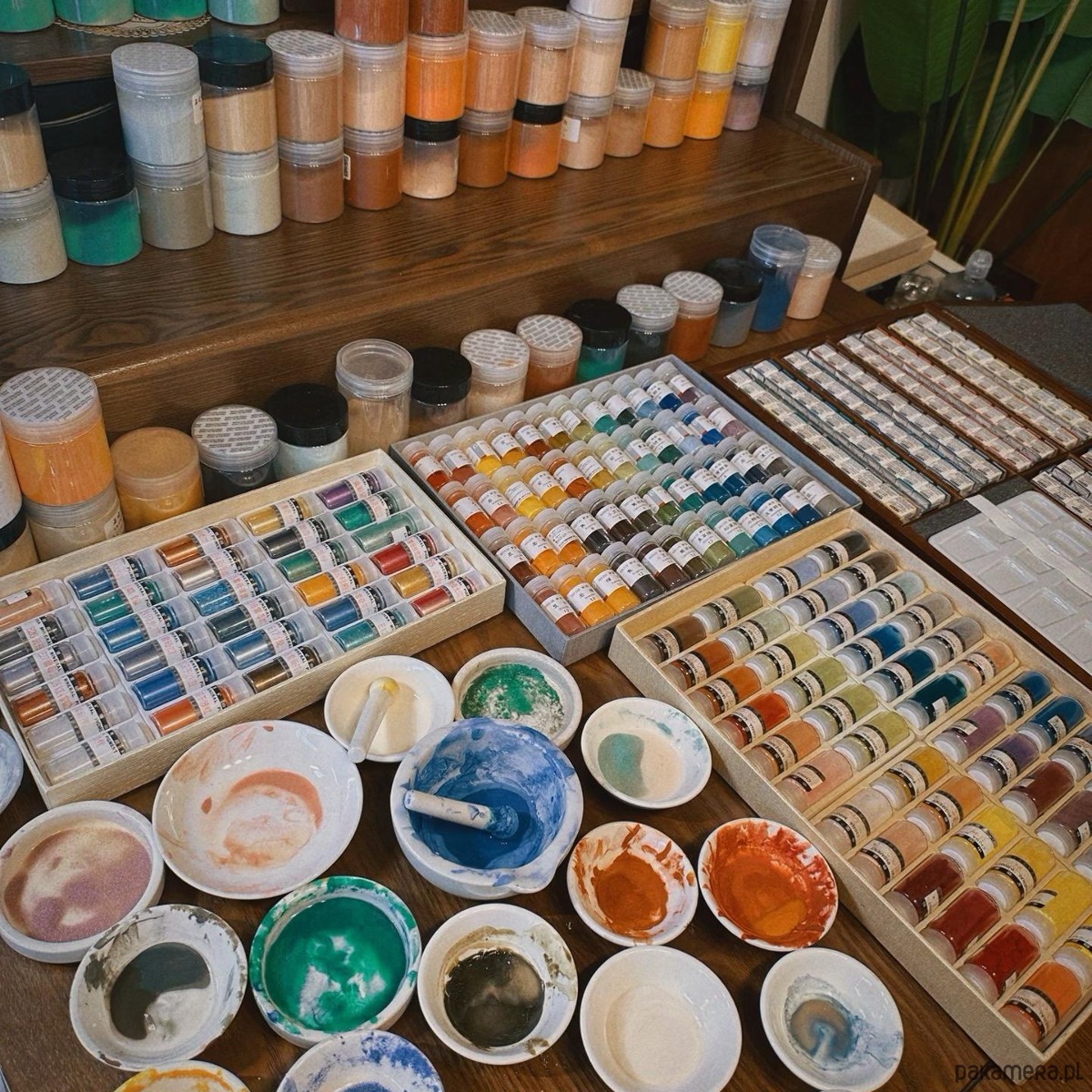 Warsztaty malarskie Warsztaty Chińskiego Malarstwa Dunhuang z Pigmentów Mineralnych 1