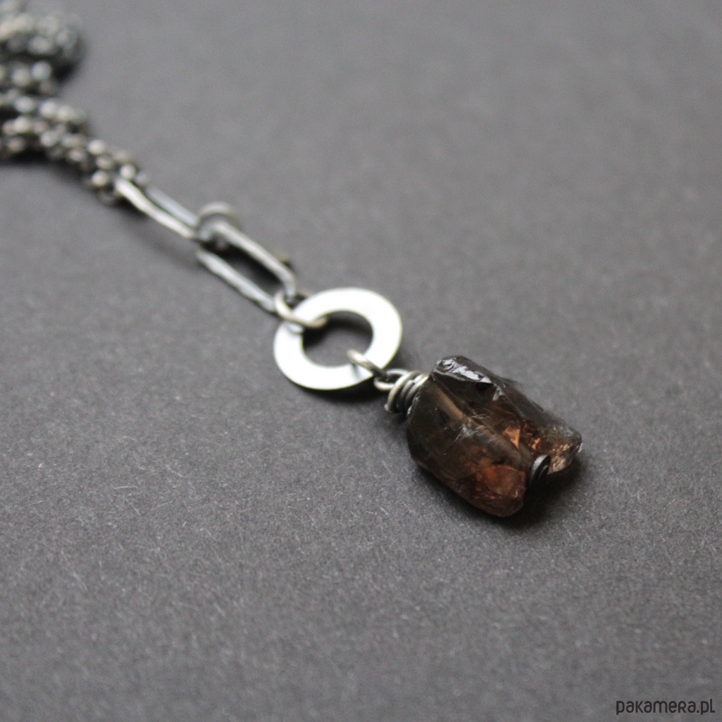 bransoletki z kamieni naturalnych Unikatowa bransoletka z kwarcem dymnym 7