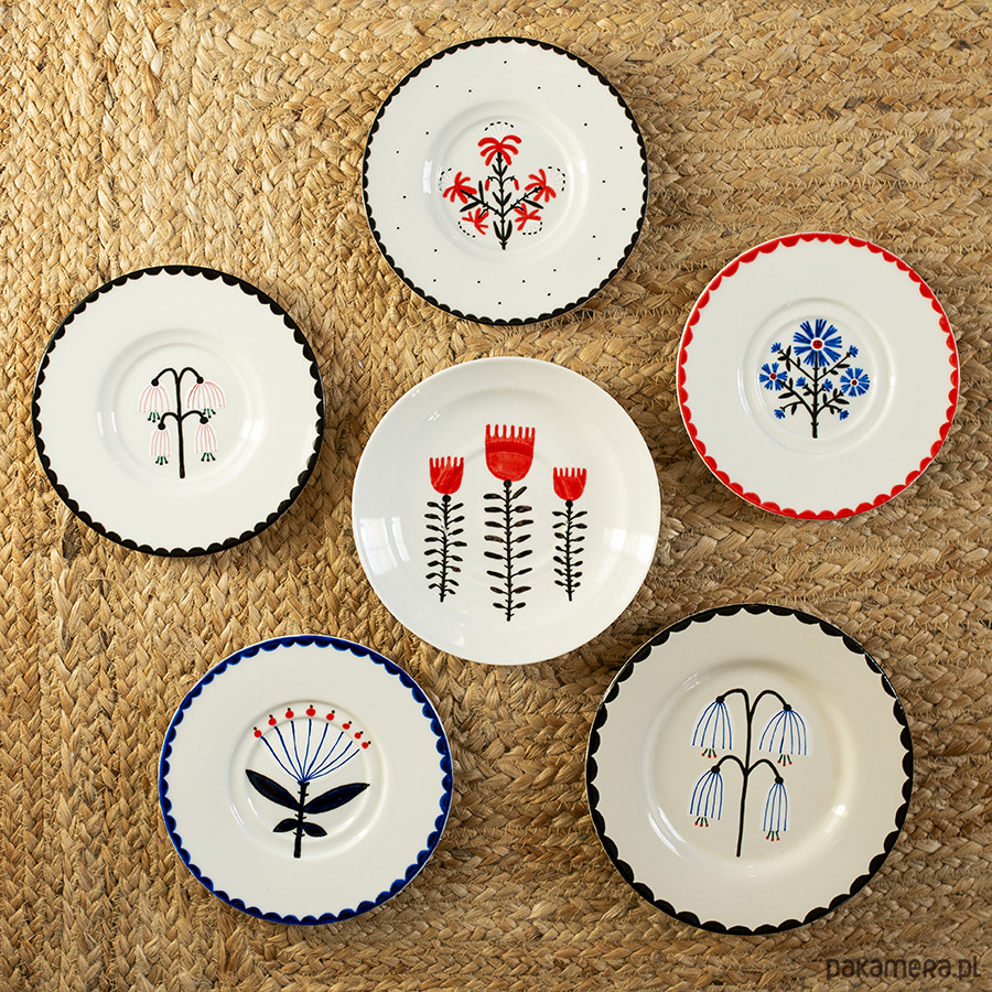 Ozdoby na ścianę Talerz na ścianę - kwiatek 1