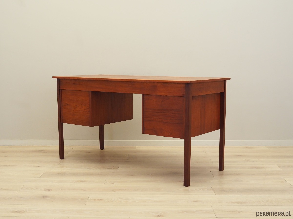 biurka Biurko tekowe, duński design, lata 70, produkcja: Dania 9