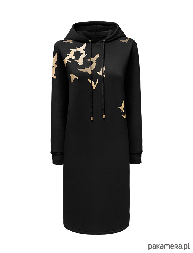 bluza bez kaptura damska Bluza SKY long black 2