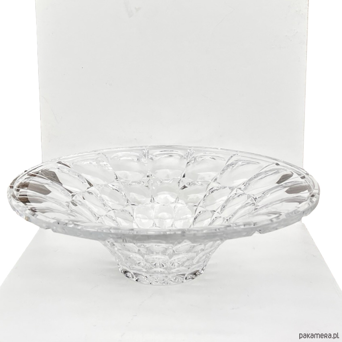 miski i misy Bohemia  misa kryształowa soczewkowa  Czechosłowacja  lata 70. 1