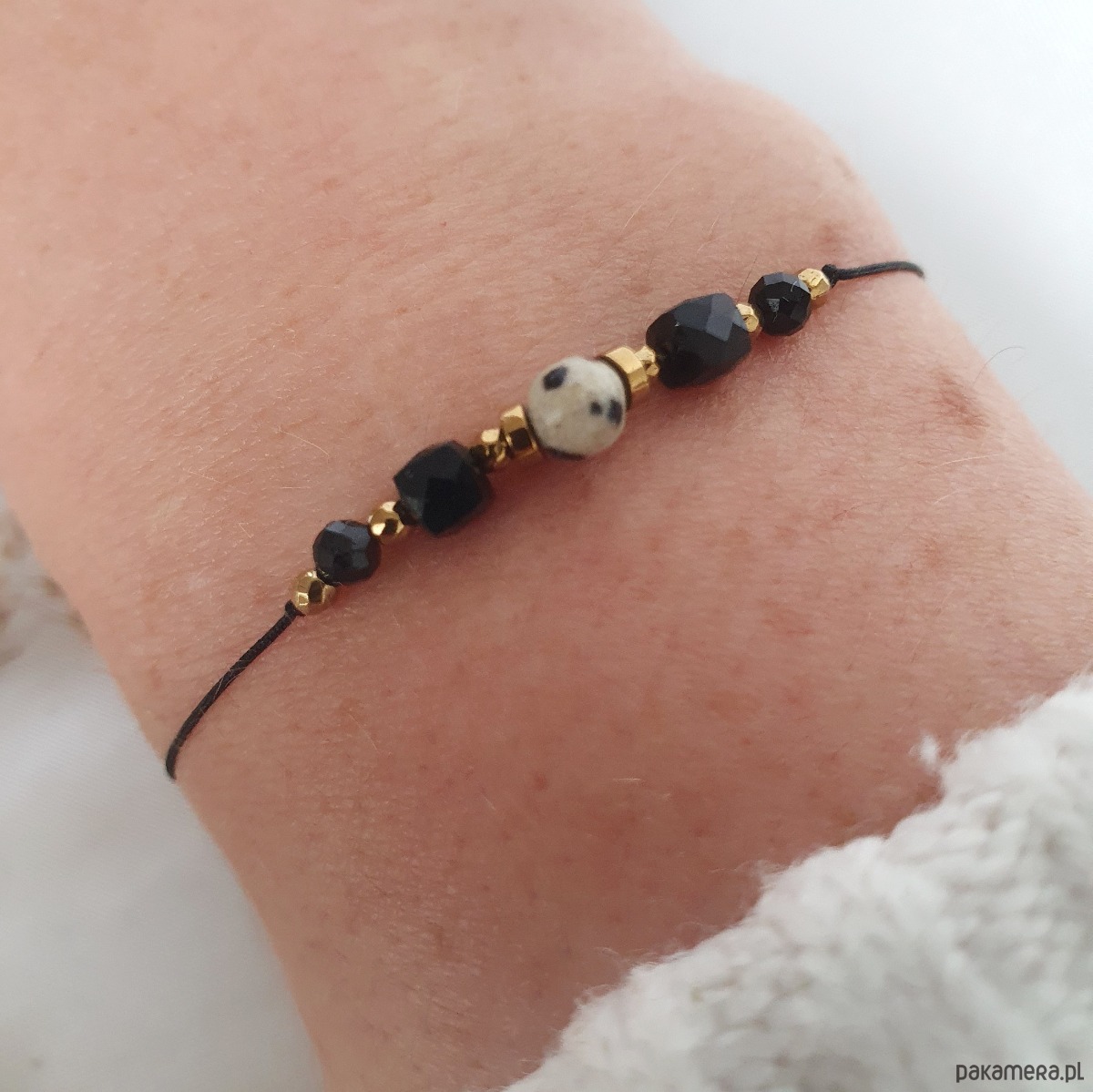 bransoletki na sznurku Bransoletka z jaspisem 1