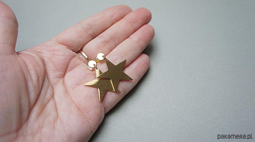kolczyki pozłacane Alloys Collection  /Star gold/ - kolczyki 2
