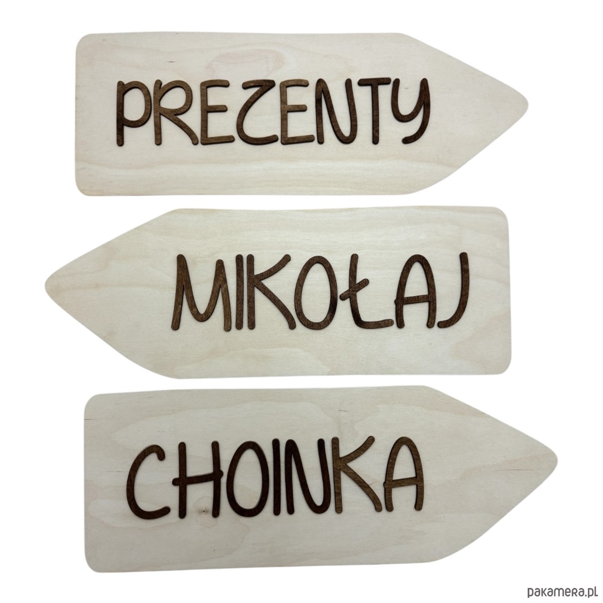 dekoracje świąteczne Zestaw tabliczek Świątecznych Drogowskaz Strzałki Boże Narodzenie 2