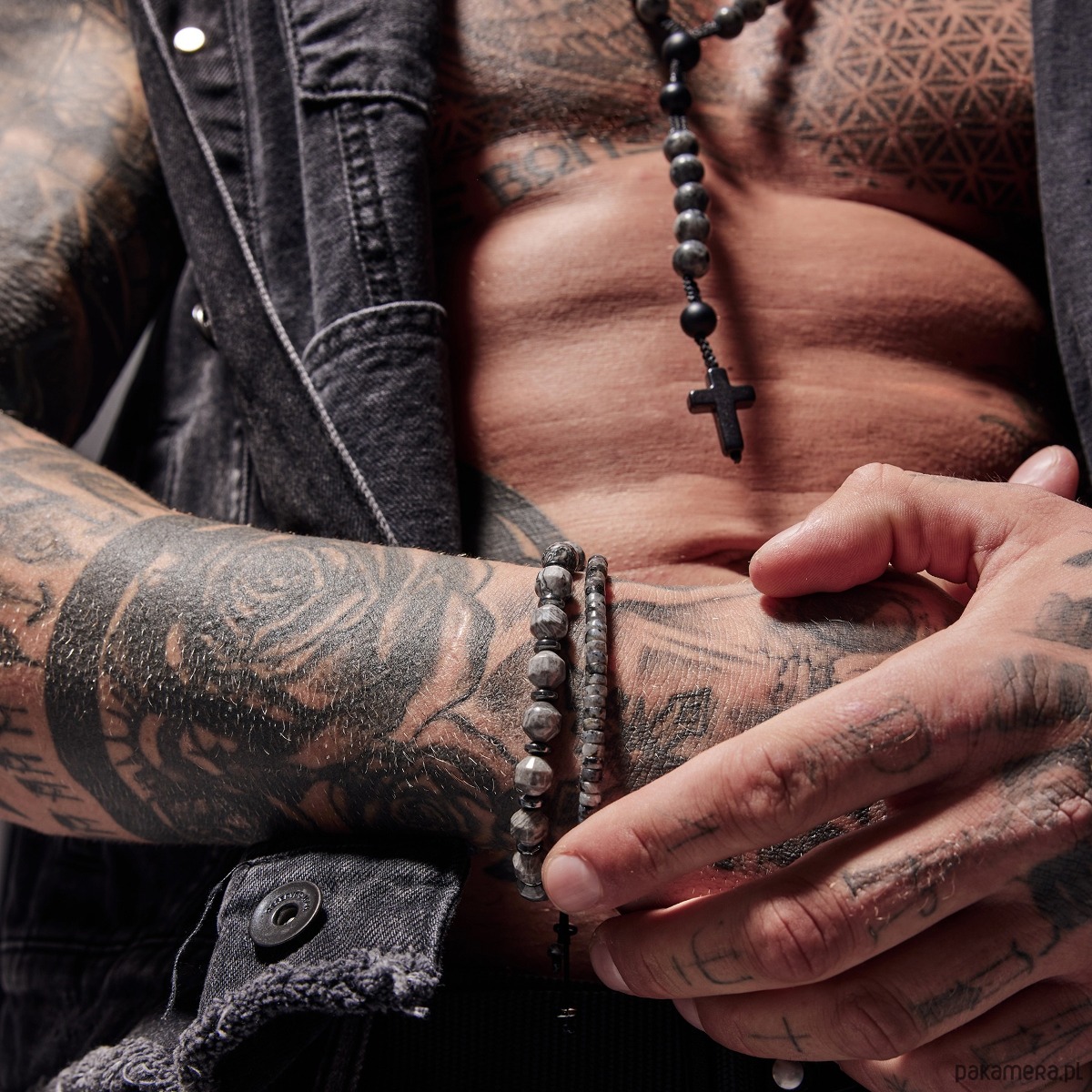 biżuteria męska Męska bransoletka z kamieniem równowagi 1