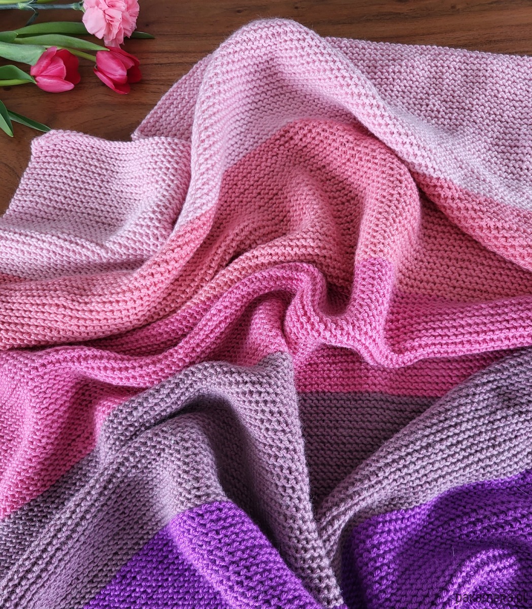 kocyki, kołderki, pościel dla dzieci Dziecięcy kocyk merino/akryl/kaszmir 4