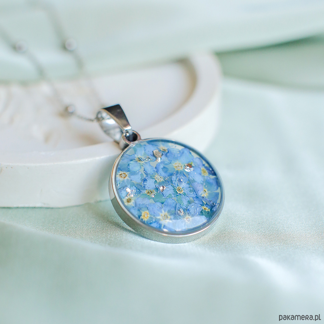 wisiory Wisiorek z niezapominajkami 1