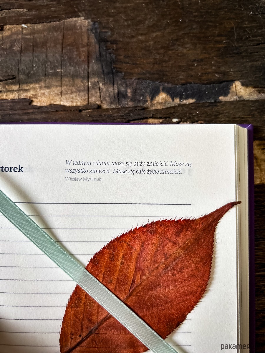 kalendarze i plannery Ręcznie szyty kalendarz dzienny 2