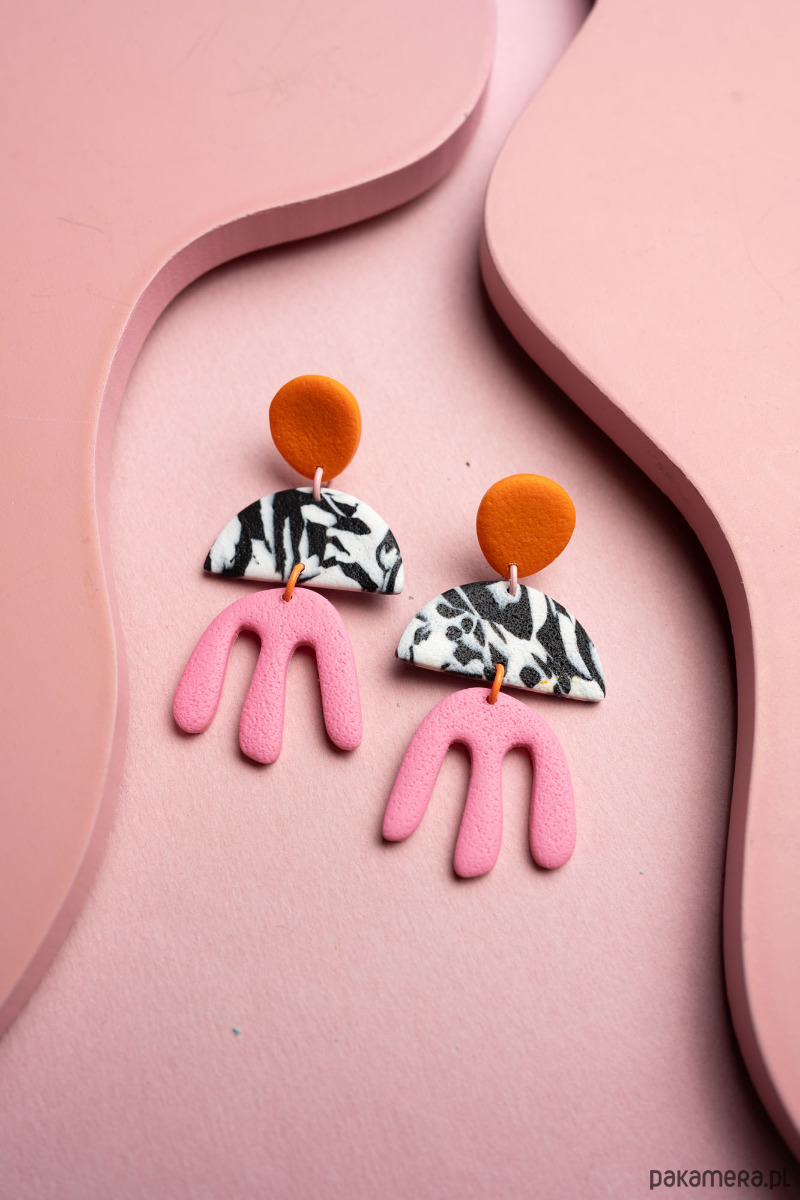 kolczyki z masy plastycznej Wiszące kolczyki Henri Matisse 2