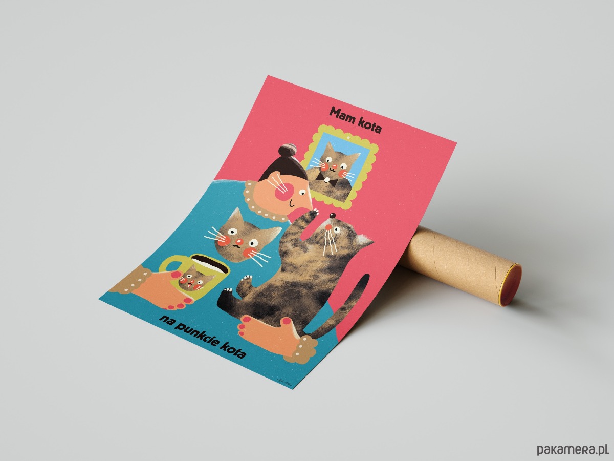 plakaty Plakat "Mam kota na punkcie kota" 3