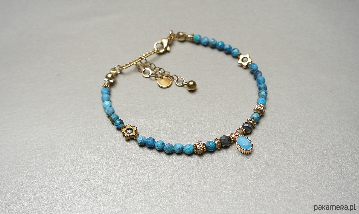 bransoletki z kamieni naturalnych Opal niebieski  /29.10.25/ bransoletka -  Szlachetna kolekcja 2