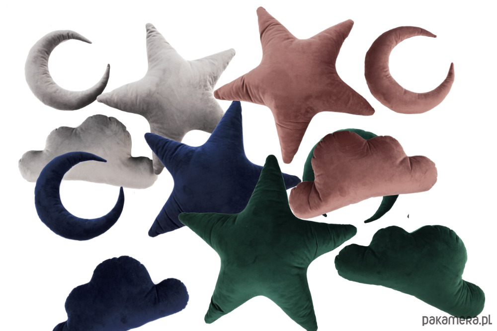 poduszki do pokoju dziecka Poduszki KSZTAŁTY - GRANATOWY 1