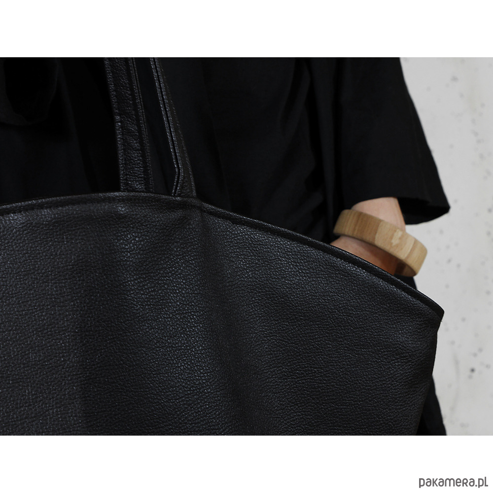 torby na ramię Shelly bag czarna torba codzienna na zamek vegan 5
