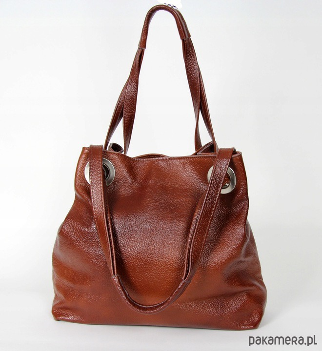 torebki do ręki Duża torebka ze skóry naturalnej 5