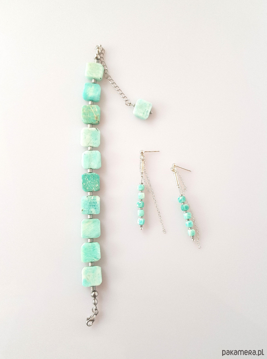 bransoletki z kamieni naturalnych Bransoletka z Amazonitem 5