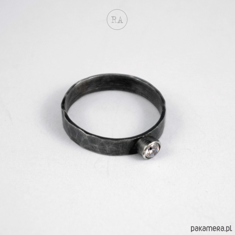 pierścionki zaręczynowe Pierścionek z brylantem 0.1ct + Certyfikat 2