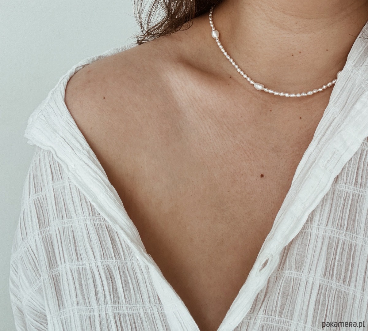 złote naszyjniki Naszyjnik z pereł naturalnych 4