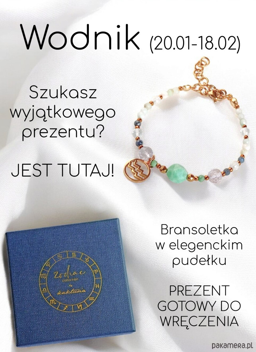 bransoletki z kamieni naturalnych WODNIK - zodiac collection - PREMIUM - nowa wersja 1