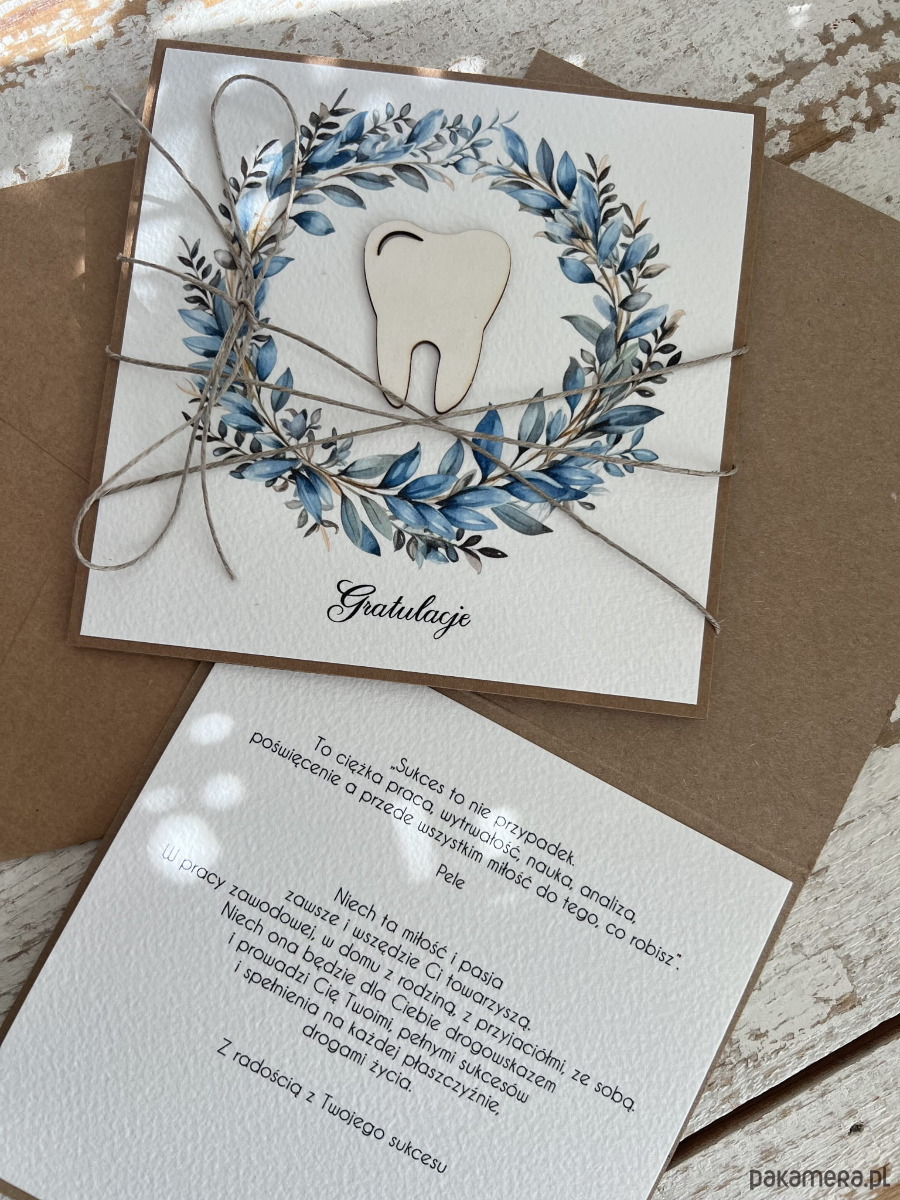 kartki scrapbooking Ręcznie robiona kartka gratulacje z okazji uzyskania absolutorium obrony prac 1