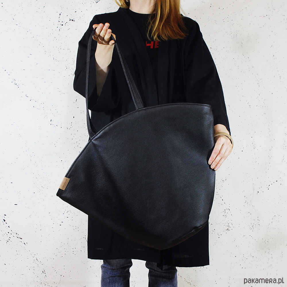 torby na ramię Shelly bag czarna torba codzienna na zamek vegan 4