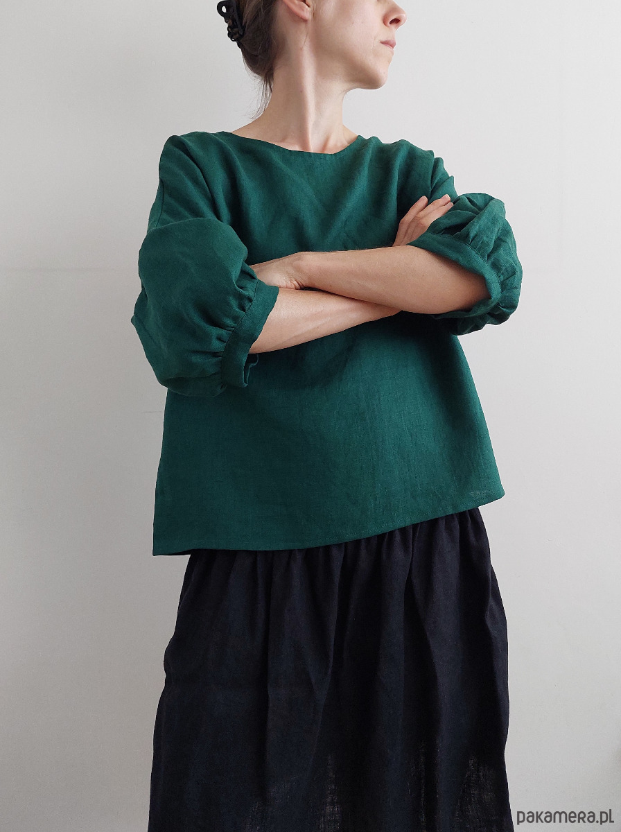 bluzki - inne Bluzka "COSMOS", len 100% 5