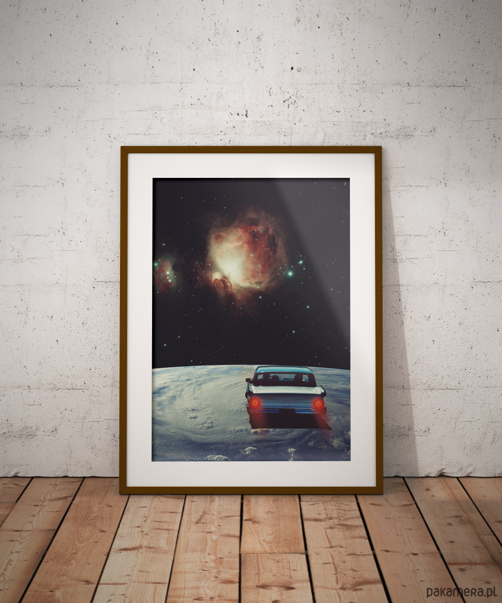 plakaty Plakat Destynacja nieznana - Kolaż Fine-art  - Autorska dekoracja ścienna 2