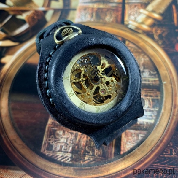 zegarki męskie DC 042 - BLACK VINTAGE - Złoty Smok 5