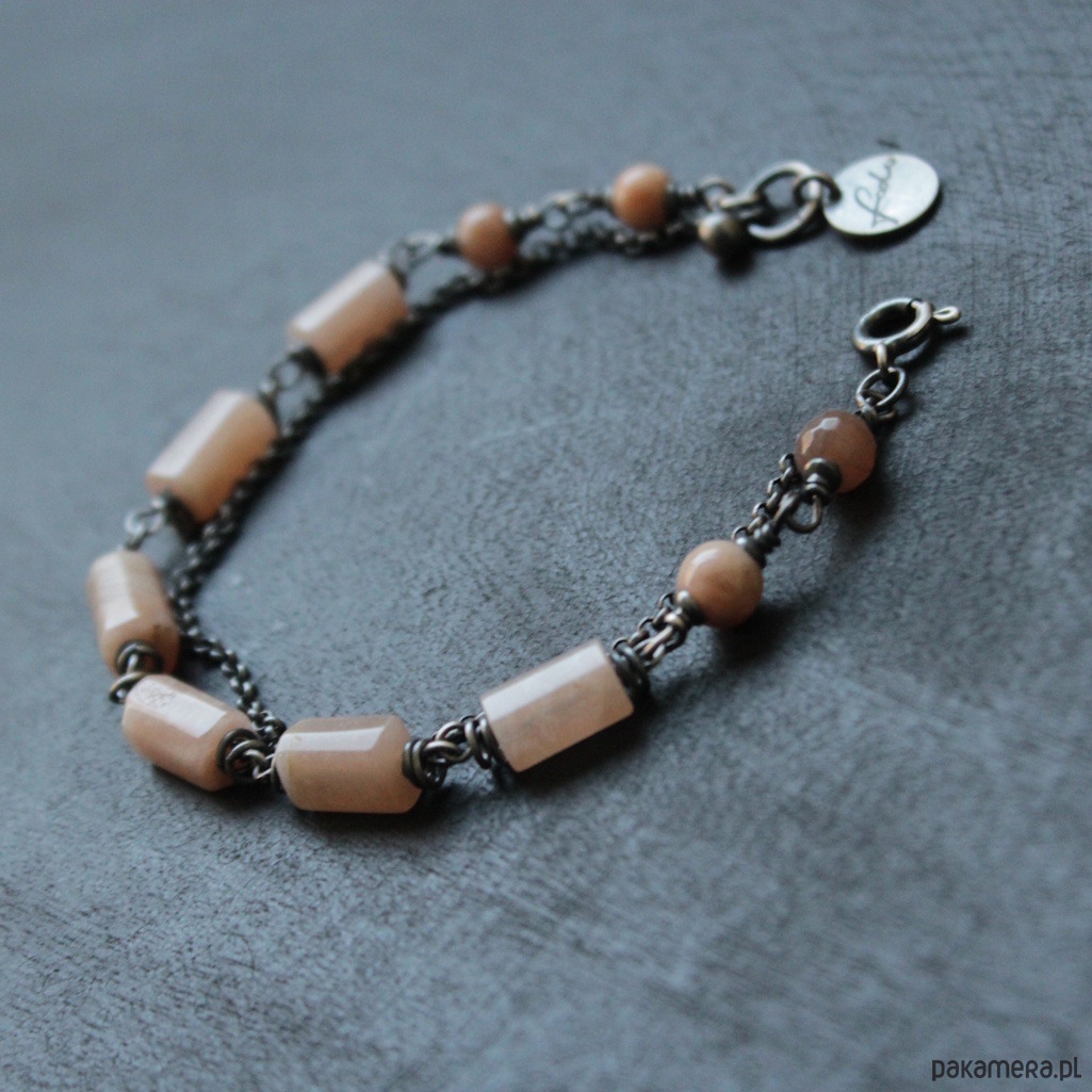 bransoletki z kamieni naturalnych Bransoletka nude z kamieniem słonecznym 2