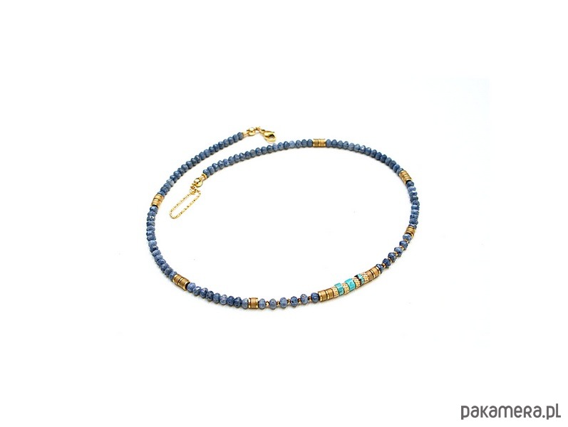 chokery Koral niebieski /choker/ naszyjnik  - Szlachetna kolekcja 6