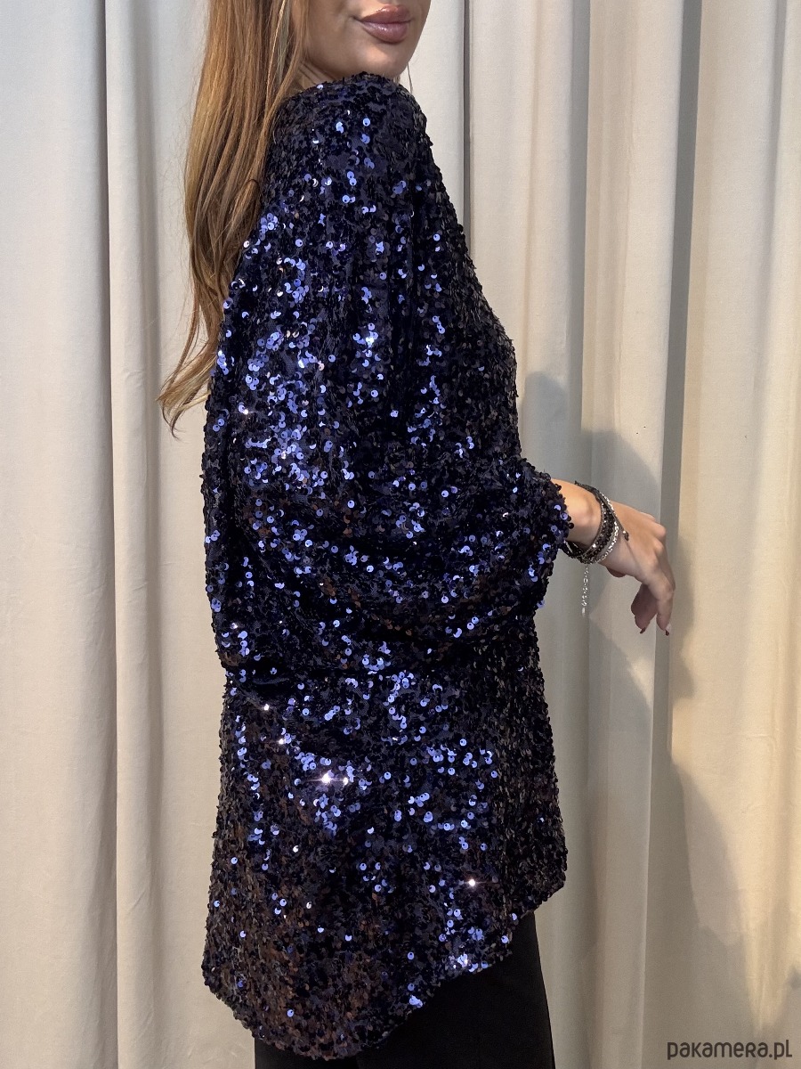 bluzki z długim rękawem damskie Bluzka cekinowa Marina 3