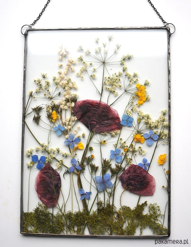 Ozdoby na ścianę Dekor Sierpniowe Kwiaty, prezent na rocznicę. 2