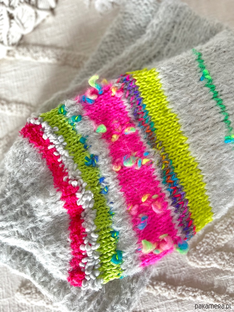 kardigany damskie Kardigan neony 3