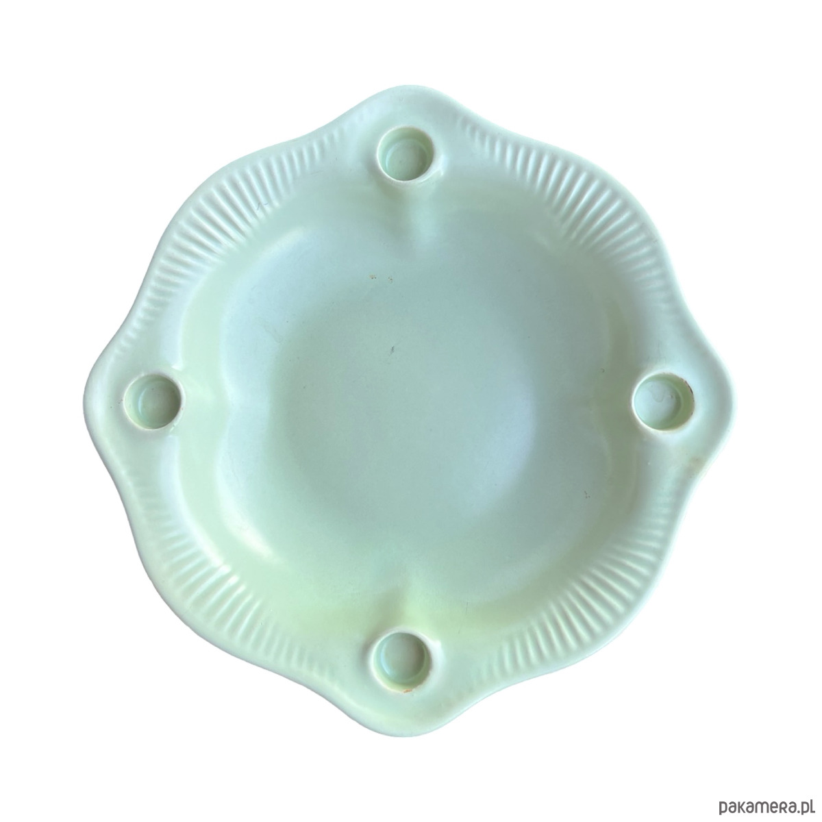 patery i talerze Talerz adwentowy świecznik ceramiczny, Jasba, Niemcy lata 60. 5