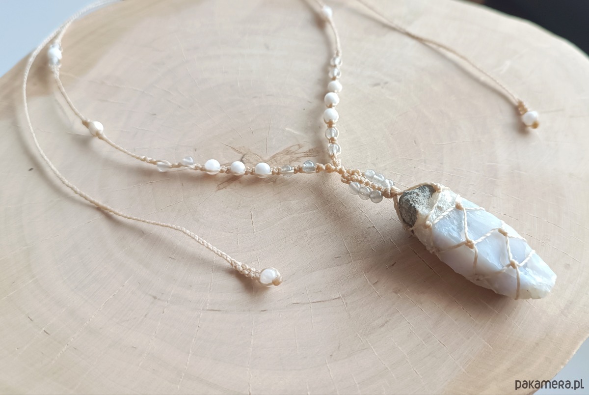 naszyjniki - inne Naszyjnik z niebieskim kalcytem 3